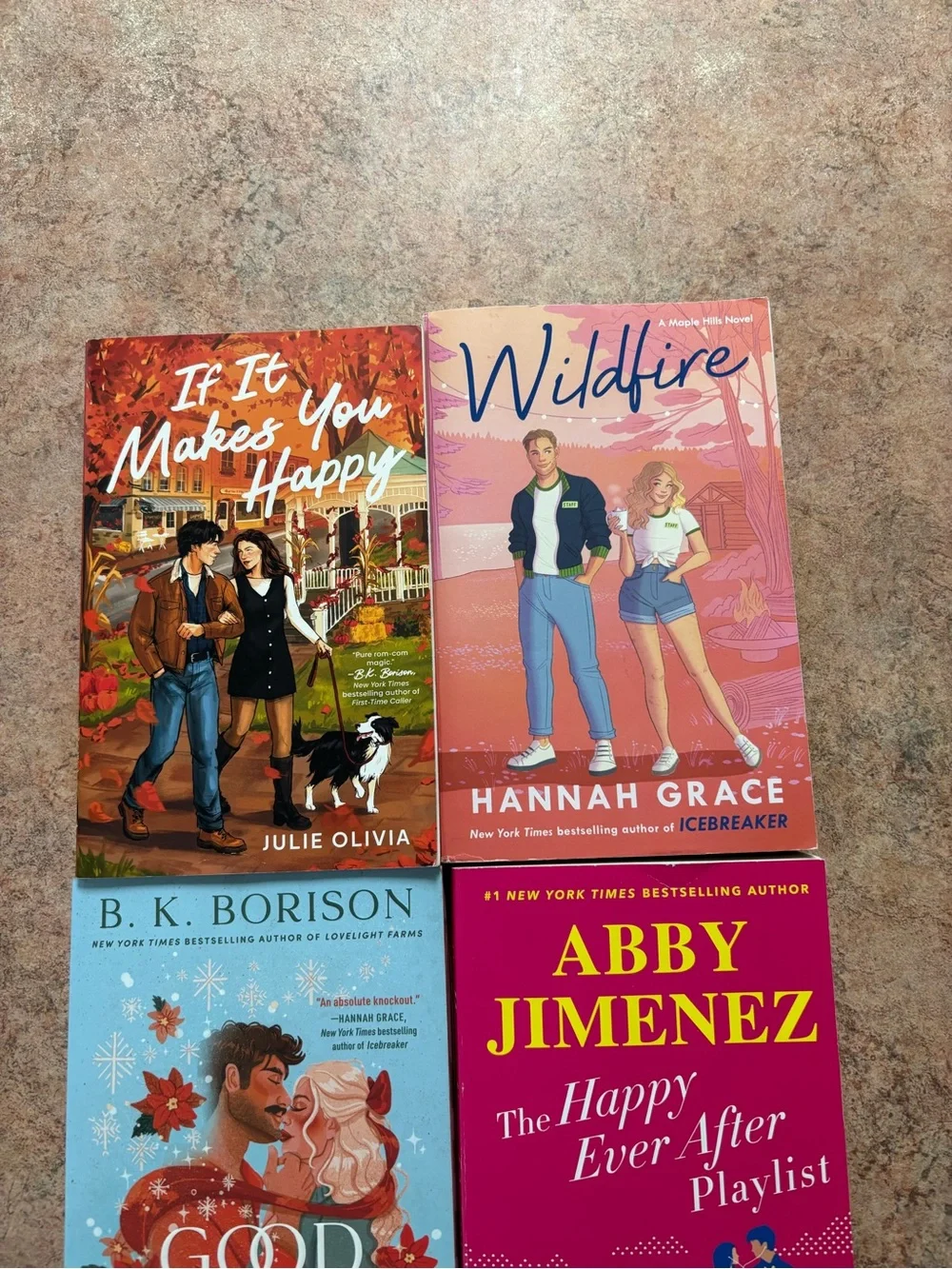 If It Makes You Happy, Wildfire, Good Spirits, Happy Ever After Playlist books